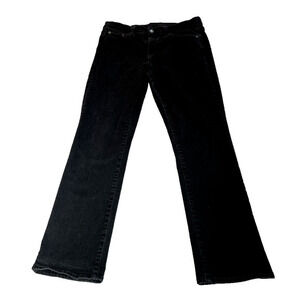 Gap Jeans Womens 10 P Faded Black‎ Denim Classic Straight Mid Rise Stretch